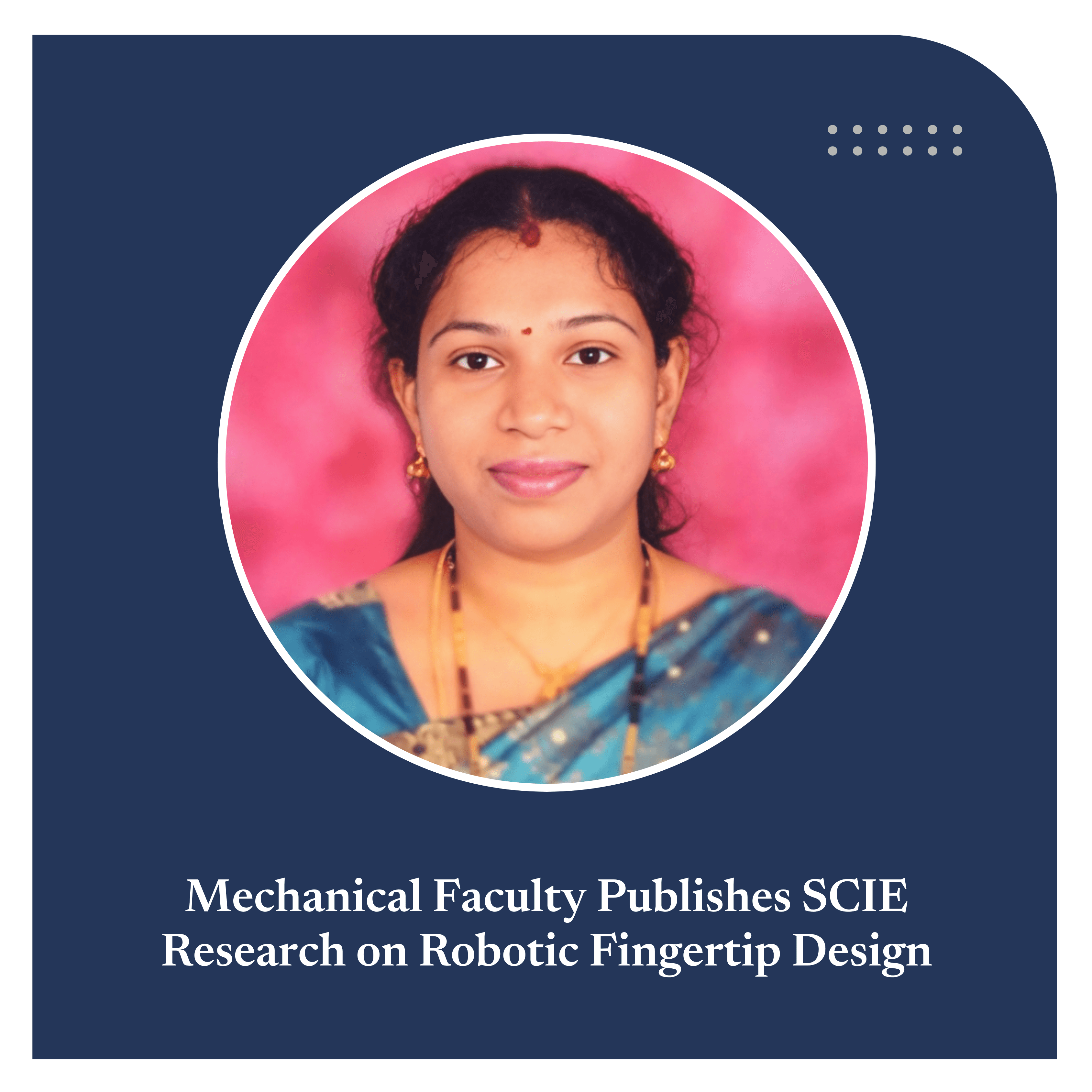 Mechanical Faculty Publishes SCIE Research on Robotic Fingertip Design