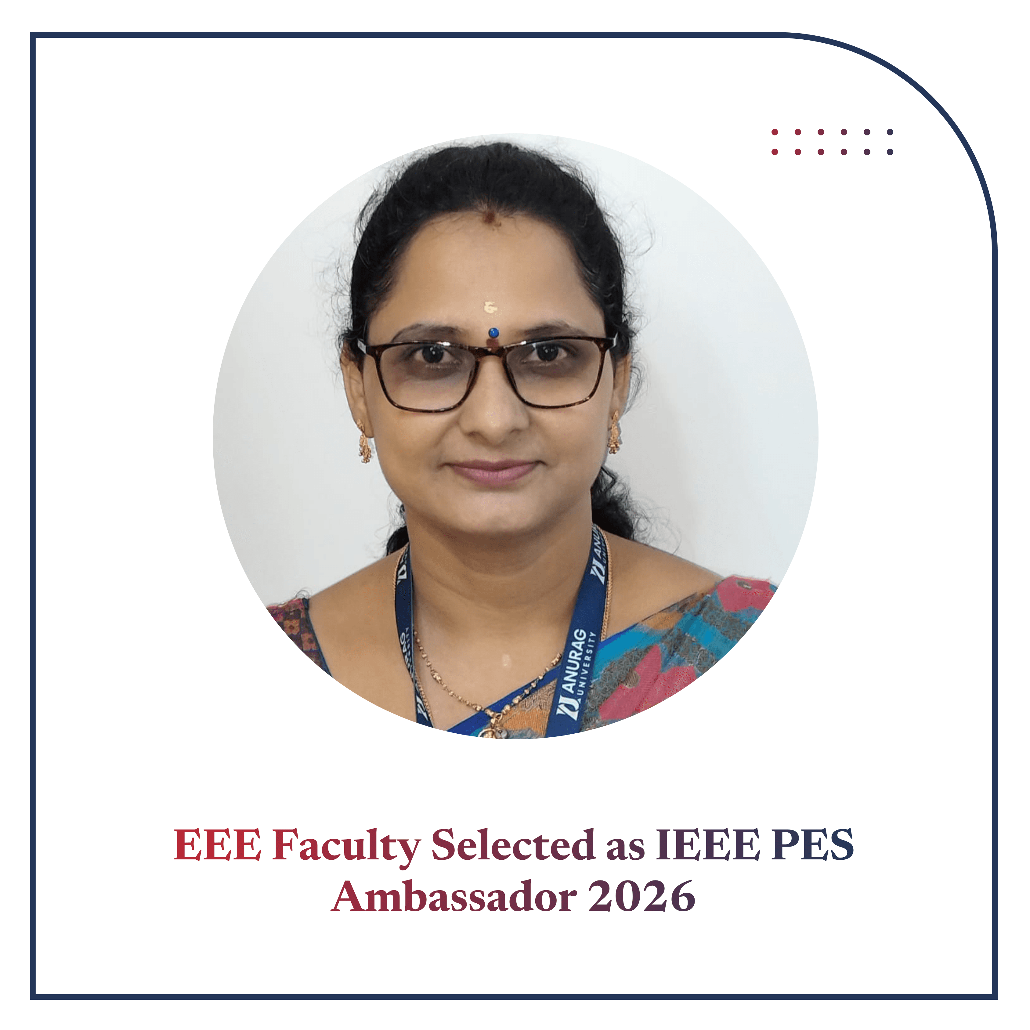 EEE Faculty Selected as IEEE PES Ambassador 2026